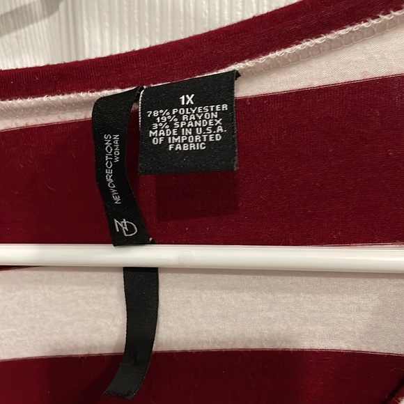 Women’s 1X 3/4 sleeve top - Picture 2 of 3